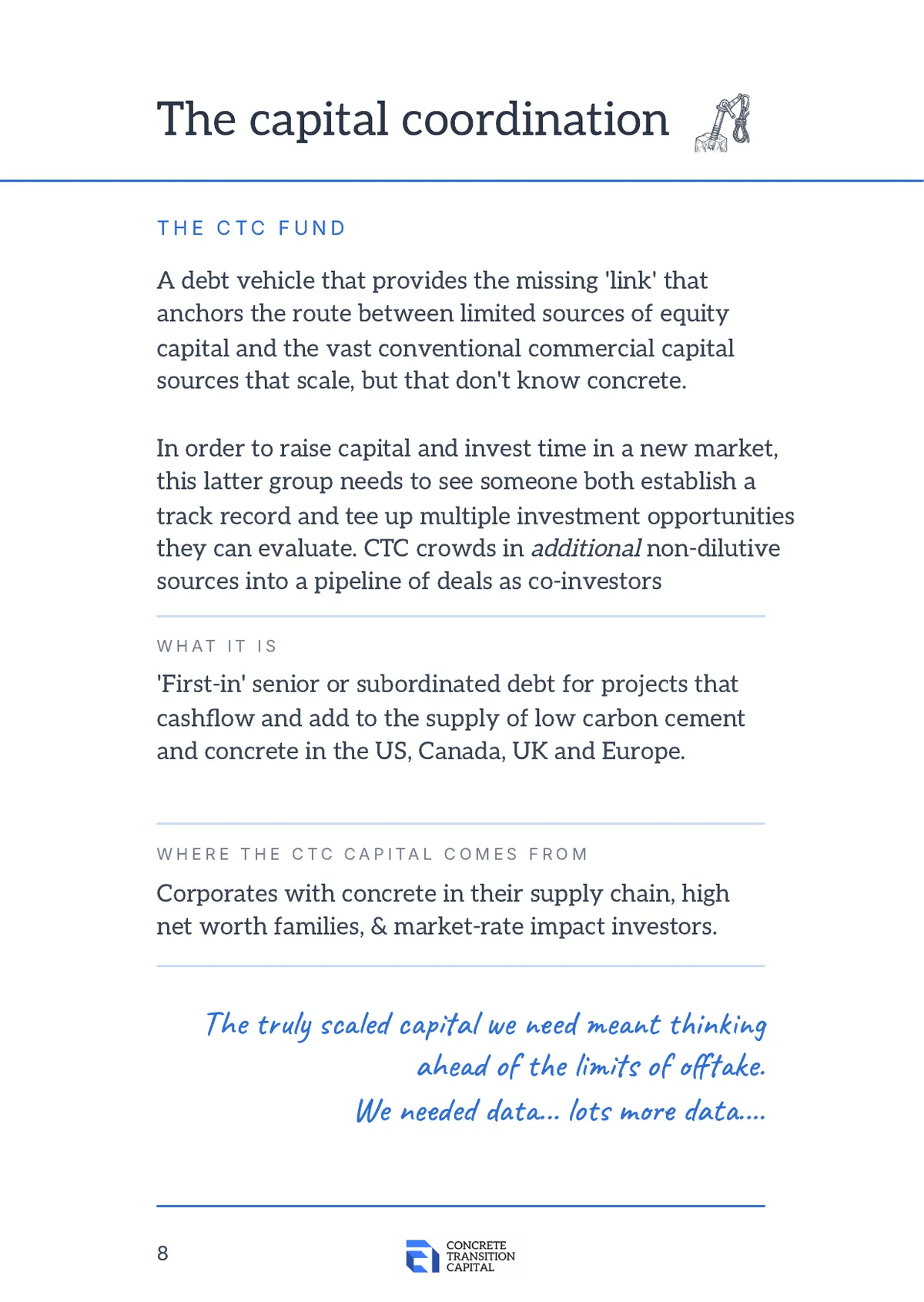 Page 8: The capital coordination