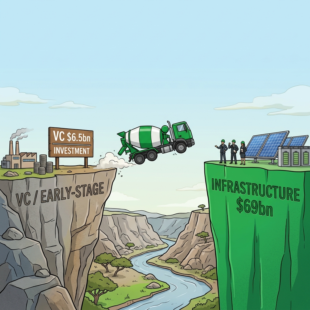 The Missing Middle: Infrastructure funds attract $69bn while VC capital shrinks, leaving industrial decarbonization unfunded